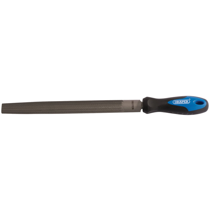 Soft-Grip-Engineers-Half-Round-File-and-Handle,-250mm