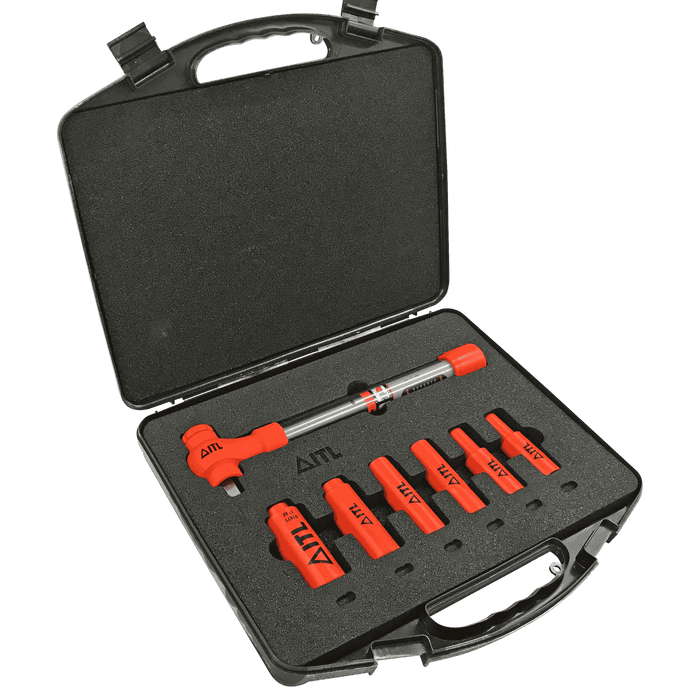 1,000v Insulated 1/2" Drive Torque Wrench Set