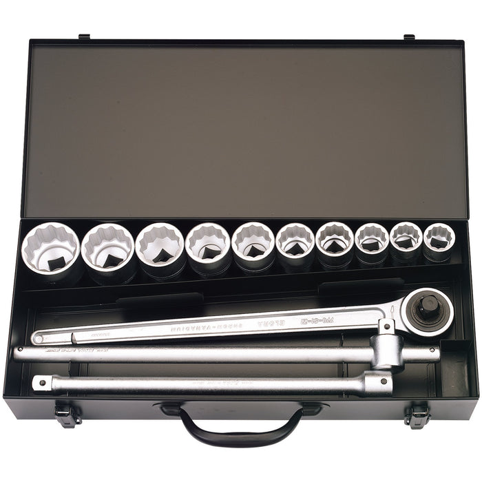 Metric-Socket-Set,-3/4"-Sq.-Dr.-(13-Piece)