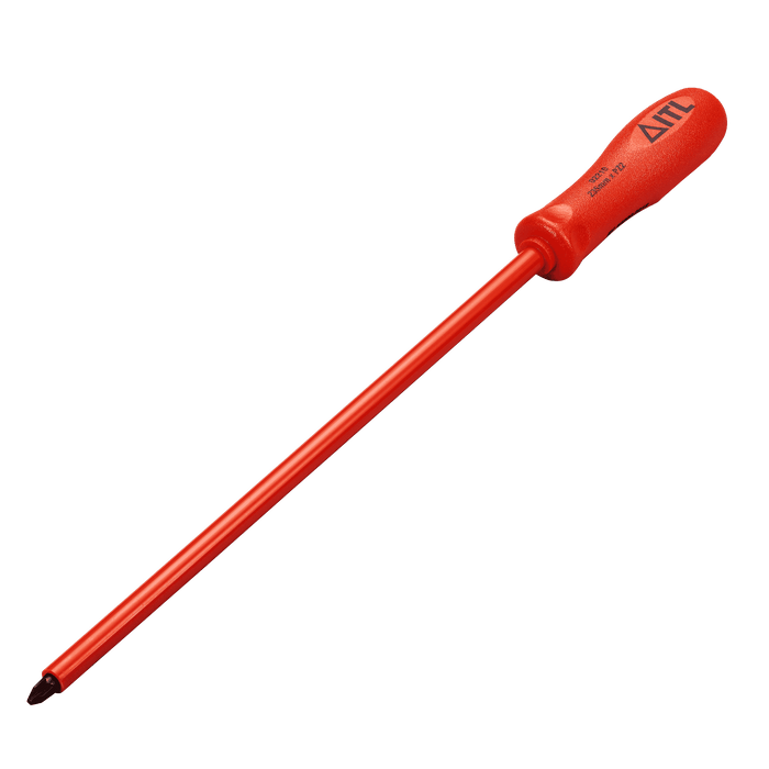 1,000v Insulated Pozidriv Screwdriver 250mm x 6 x No.2