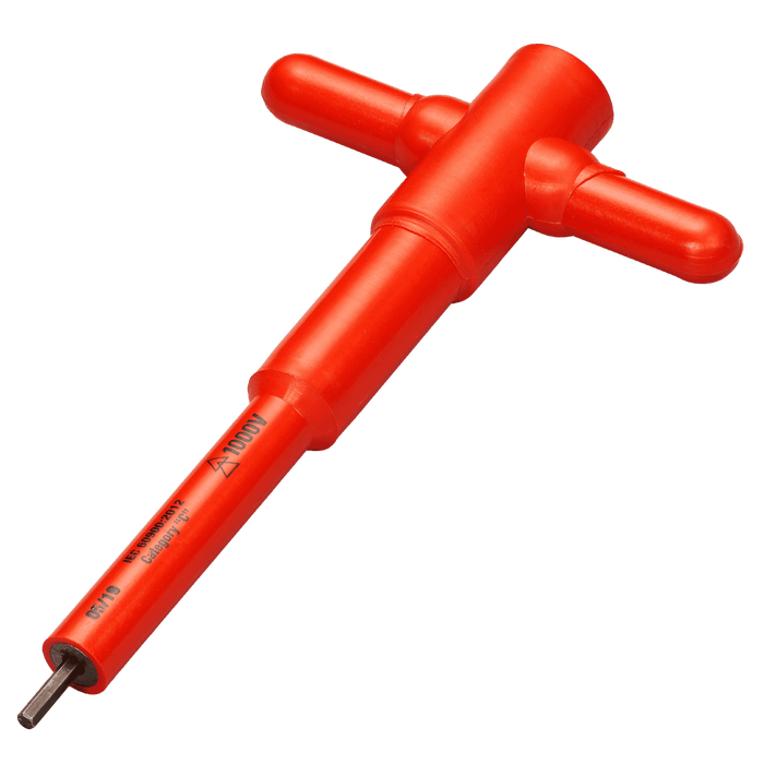 1,000v Insulated 1/8" T Handle Hex Driver