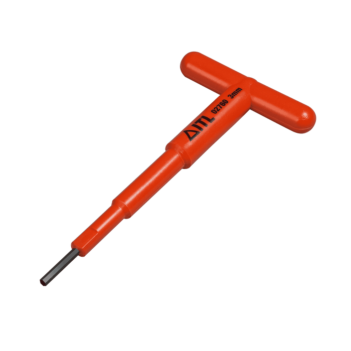 1,000v Insulated 3mm Light T Handle Hex Driver
