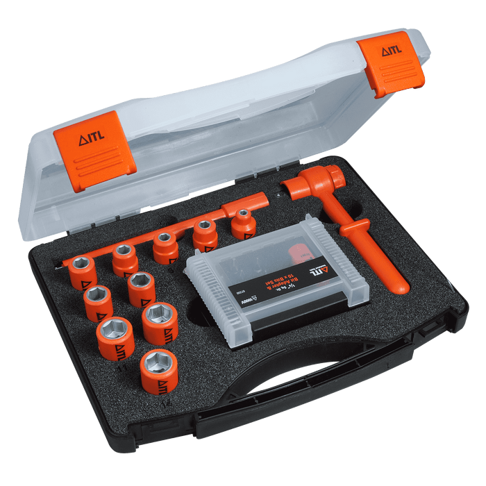 1,000v Insulated 1/4" Drive 24 Piece Socket Set