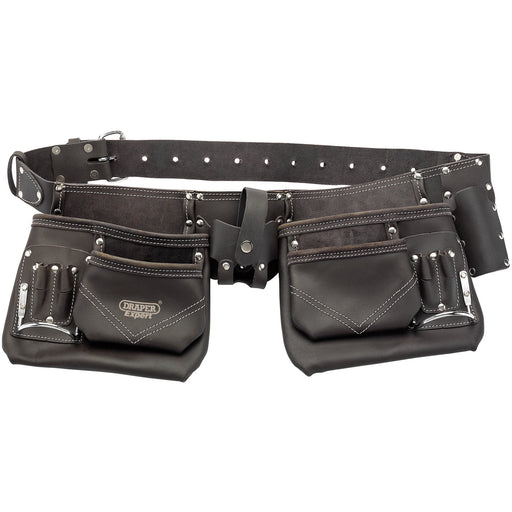 Oil-Tanned-leather-Double-Pouch-Tool-Belt