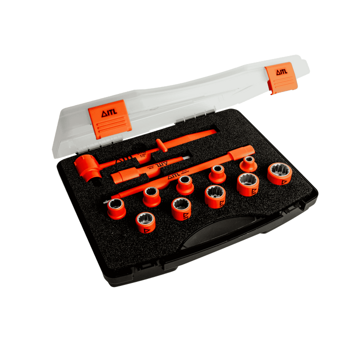 1,000v Insulated 1/2" Drive 13 Piece Socket Set
