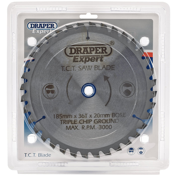Draper-Expert-TCT-Saw-Blade,-185-x-20mm,-36T