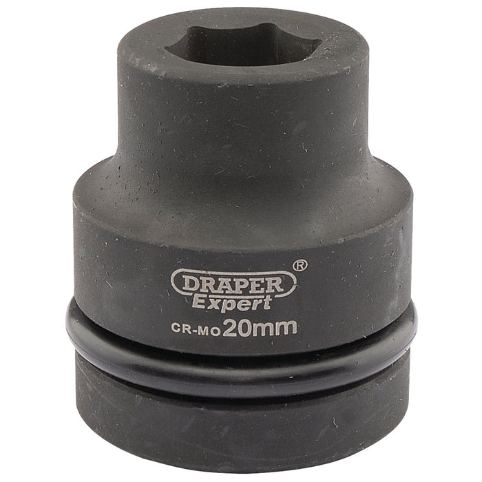 Draper-Expert-HI-TORQ®-6-Point-Impact-Socket,-1"-Sq.-Dr.,-20mm