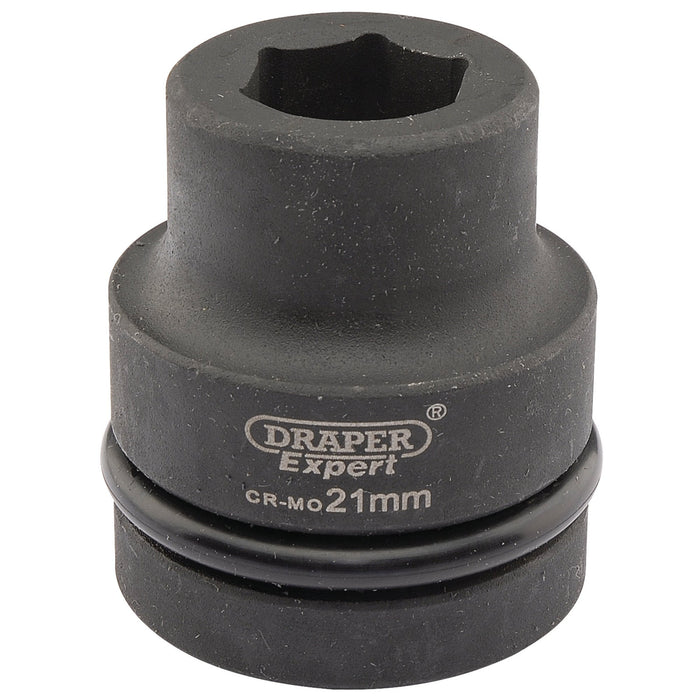 Draper-Expert-HI-TORQ®-6-Point-Impact-Socket,-1"-Sq.-Dr.,-21mm