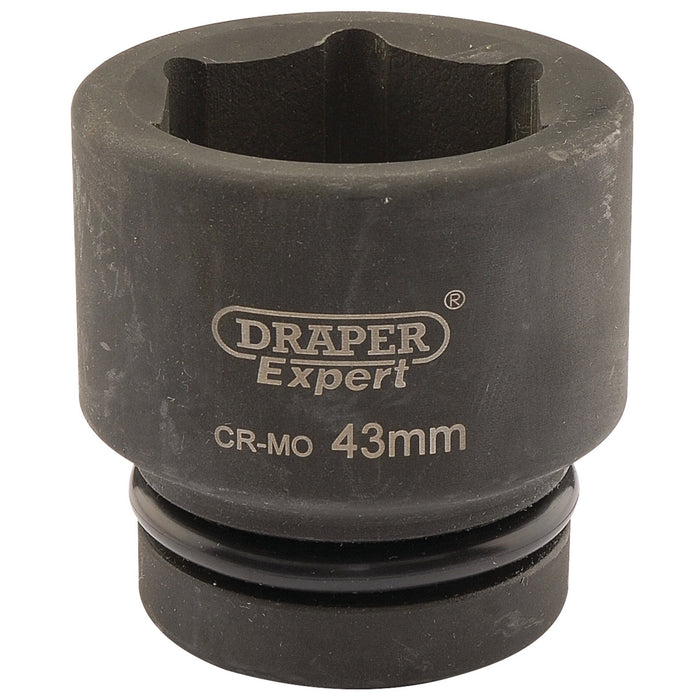 Draper-Expert-HI-TORQ®-6-Point-Impact-Socket,-1"-Sq.-Dr.,-43mm