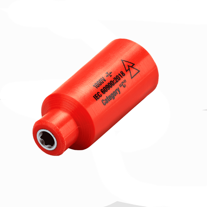 1,000v Insulated 1/4" Drive Socket 4mm (6 point)