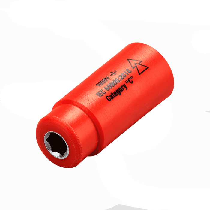 1,000v Insulated 1/4" Drive Socket 8mm (6 point)