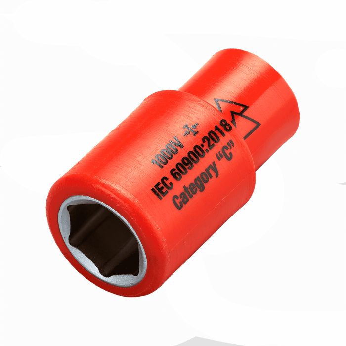 1,000v Insulated 1/4" Drive Socket 13mm (6 point)