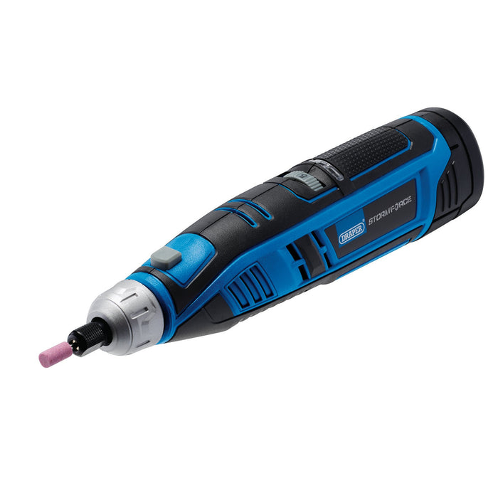 Draper-Storm-Force®-10.8V-Power-Interchange-Rotary-Multi-Tool-Kit,-1-x-1.5Ah-Battery,-1-x-Fast-Charger-(50-Piece)