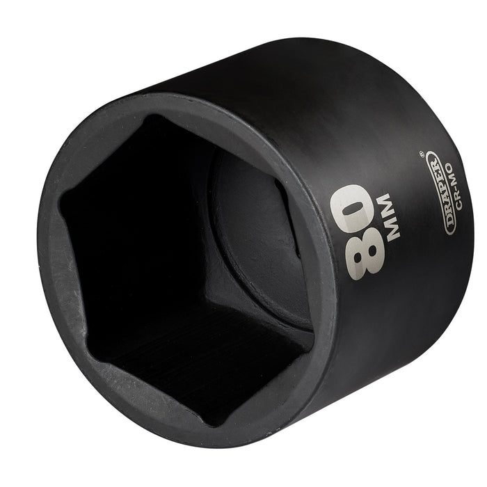 Draper-HI-TORQ®-Deep-Impact-Socket,-1"-Sq.-Dr.,-80mm
