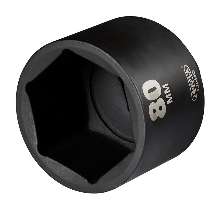 Draper-HI-TORQ®-Deep-Impact-Socket,-1"-Sq.-Dr.,-80mm
