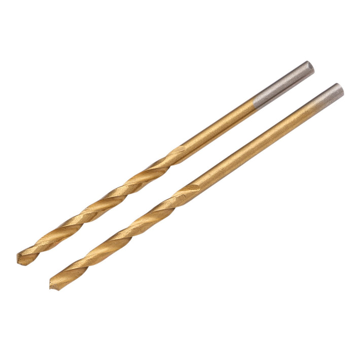 HSS-Titanium-Nitride-Coated-Drill-Bit,-1.0mm-x-34mm-(Pack-of-2)