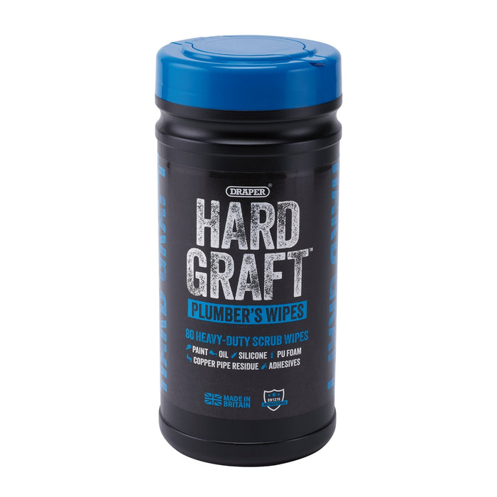 Draper-Hard-Graft-Plumbers-Wipes-(Tub-of-80)