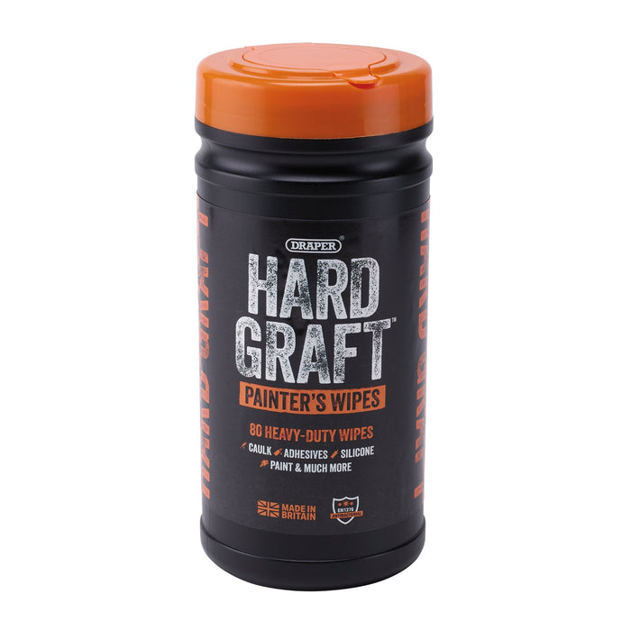 Draper-Hard-Graft-Painters-Wipes-(Tub-of-80)