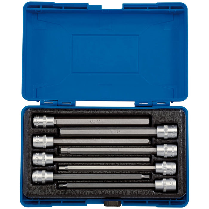 Hexagonal-Socket-Bit-Set,-3/8"-Sq.-Dr.-(8-Piece)