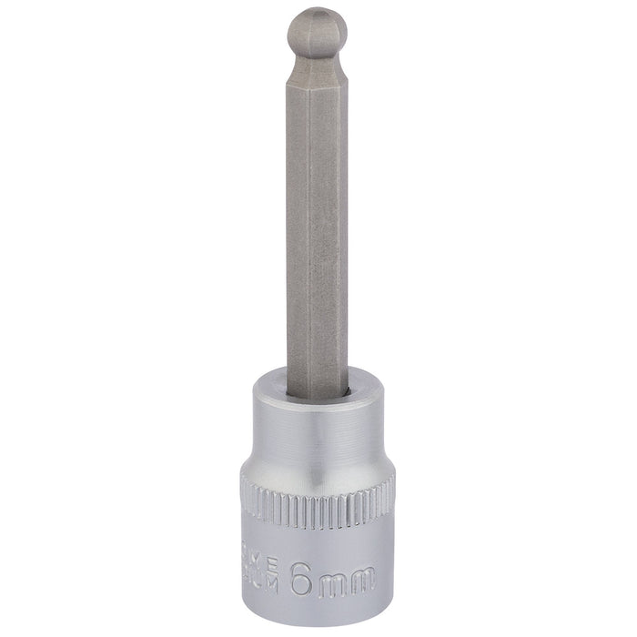 Ball-End-Hexagonal-Socket-Bits,-3/8"-Sq.-Dr.,-6mm