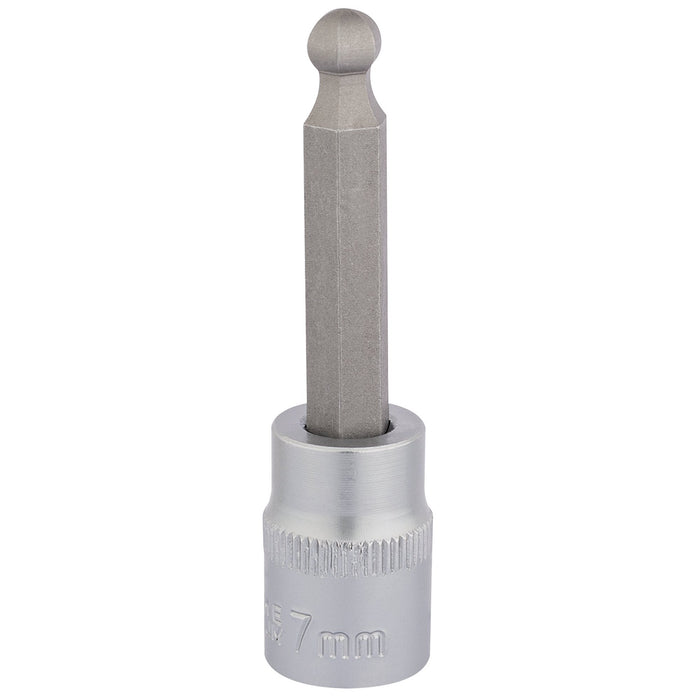 Ball-End-Hexagonal-Socket-Bits,-3/8"-Sq.-Dr.,-7mm