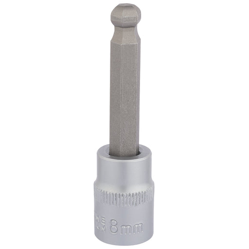Ball-End-Hexagonal-Socket-Bits,-3/8"-Sq.-Dr.,-8mm