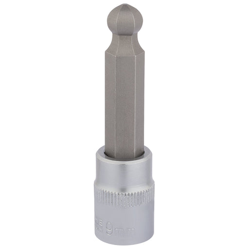 Ball-End-Hexagonal-Socket-Bits,-3/8"-Sq.-Dr.,-9mm