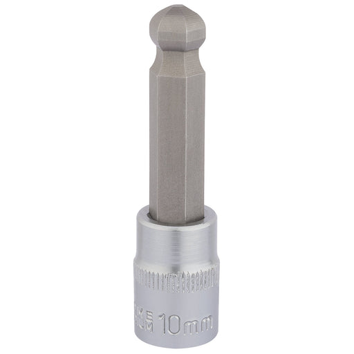 Ball-End-Hexagonal-Socket-Bits,-3/8"-Sq.-Dr.,-10mm