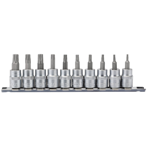 Draper-TX-STAR®-Socket-Bit-Set,-3/8"-Sq.-Dr.,-48mm-(10-Piece)