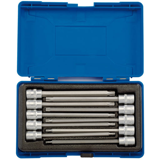 Draper-TX-STAR®-Long-Socket-Bit-Set,-3/8"-Sq.-Dr.,-150mm-(10-Piece)