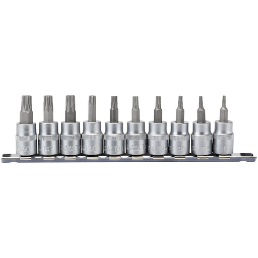 Draper-TX-STAR®-Plus-Socket-Bit-Set,-3/8"-Sq.-Dr.,-48mm-(10-Piece)