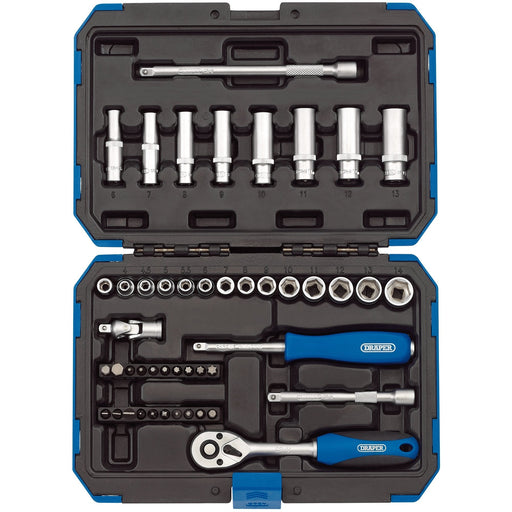 Metric-Socket-Set,-1/4"-Sq.-Dr.-(47-Piece)