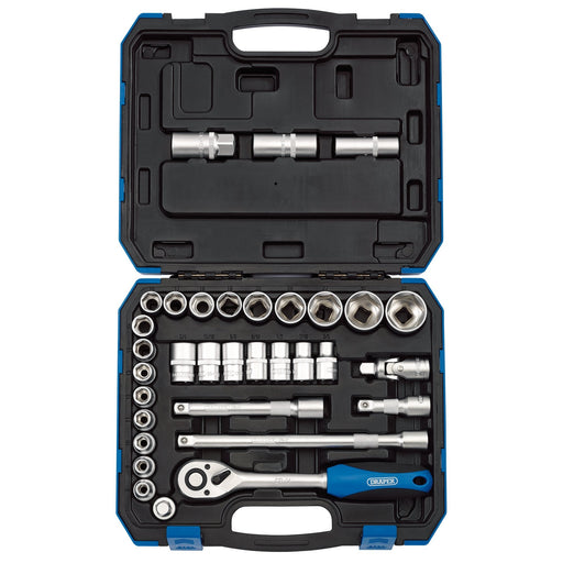 Combined-MM/AF-Socket-Set,-1/2"-Sq.-Dr.-(33-Piece)