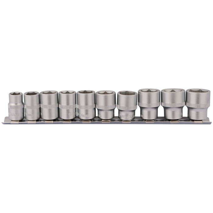 Socket-Set-on-Metal-Rail,-3/8"-Sq.-Dr.-(10-Piece)
