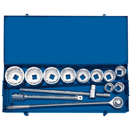 Metric-Socket-Set-in-Metal-case,-1"-Sq.-Dr.-(13-Piece)