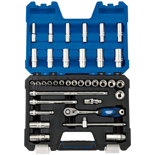 Draper-Expert-Metric-Socket-Set,-3/8"-Sq.-Dr.-(36-Piece)