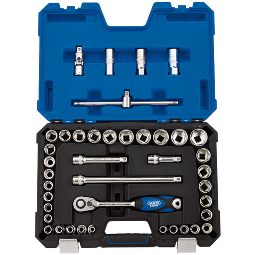Draper-Expert-Combined-MM/AF-Socket-Set,-1/2"-Sq.-Dr.-(41-Piece)