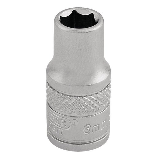 Socket,-1/4"-Sq.-Dr.,-6mm