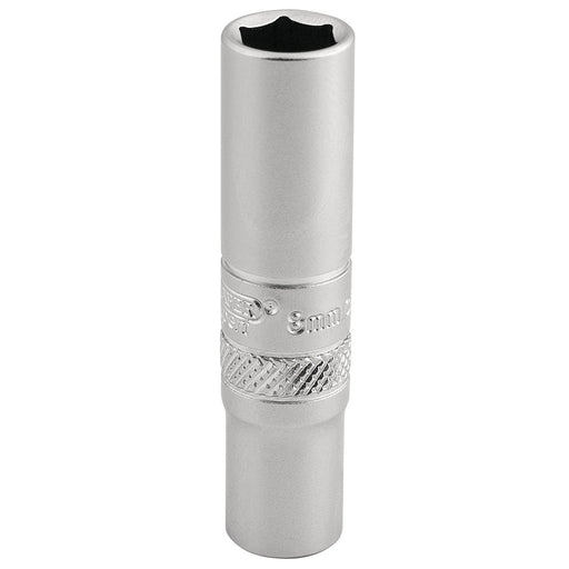 6-Point-Deep-Socket,-1/4"-Sq.-Dr.,-8mm