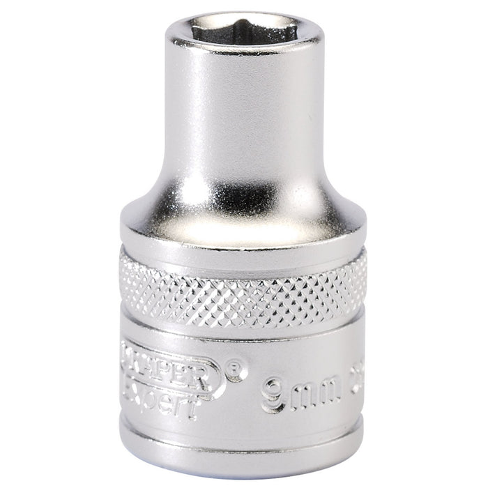 6-Point-Metric-Socket,-1/2"-Sq.-Dr.,-9mm