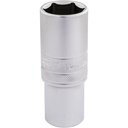 6-Point-Metric-Deep-Socket,-1/2"-Sq.-Dr.,-22mm
