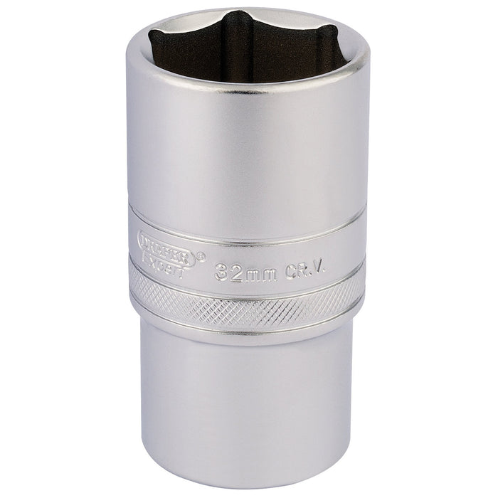 6-Point-Metric-Deep-Socket,-1/2"-Sq.-Dr.,-32mm