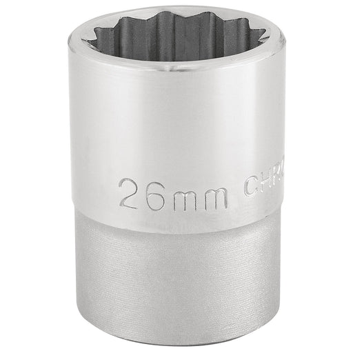 12-Point-Socket,-3/4"-Sq.-Dr.,-26mm