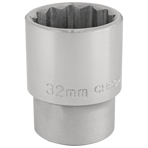 12-Point-Socket,-3/4"-Sq.-Dr.,-32mm