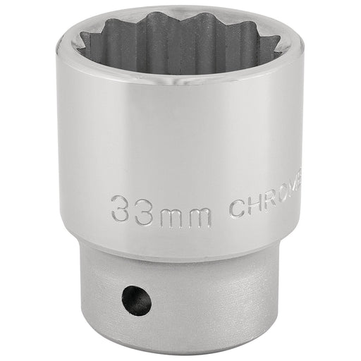 12-Point-Socket,-3/4"-Sq.-Dr.,-33mm