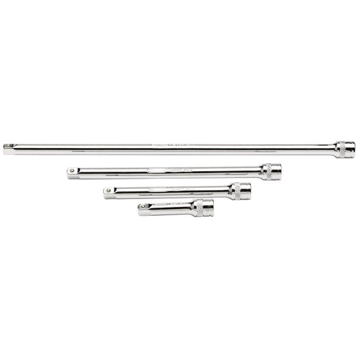 Extension-Bar-Set,-1/4"-Sq.-Dr.,-Polished-Chrome-(4-Piece)