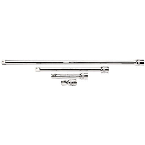Extension-Bar-Set,-1/2"-Sq.-Dr.,-Polished-Chrome-(4-Piece)