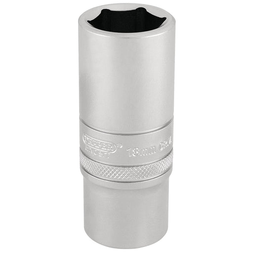 Draper-HI-TORQ®-6-Point-Deep-Socket,-3/8"-Sq.-Dr.,-18mm