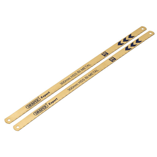 Draper-Expert-Bi-Metal-Hacksaw-Blades,-300mm,-24tpi-(Pack-of-2)