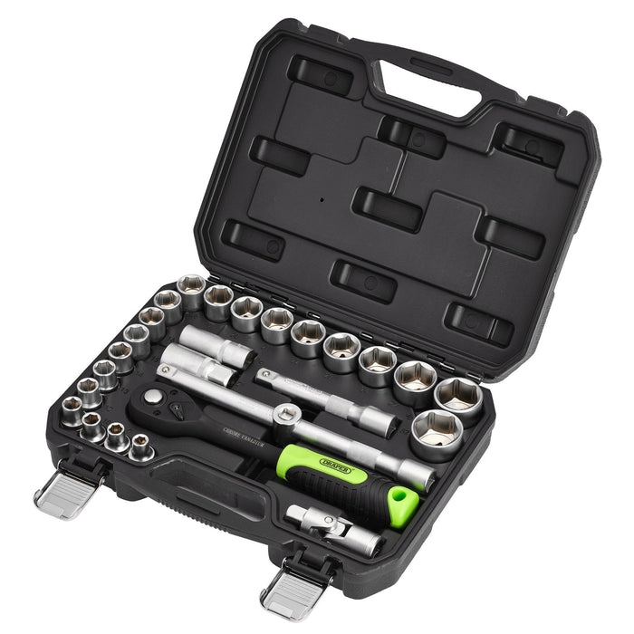 Draper-HI-TORQ®-Metric-Socket-Set,-1/2"-Sq.-Dr.-(27-Piece)
